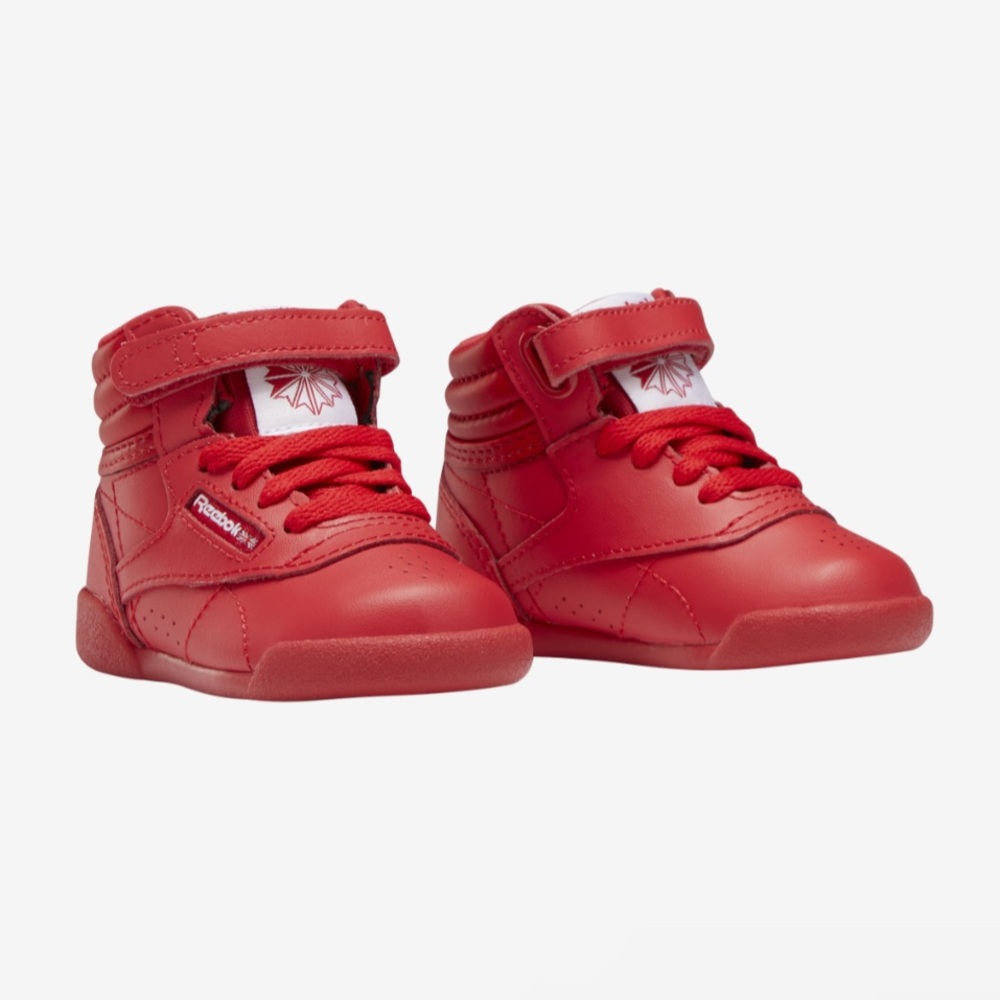 BRAND NEW! Red Toddler Reebok Freestyle High - Sz. 6